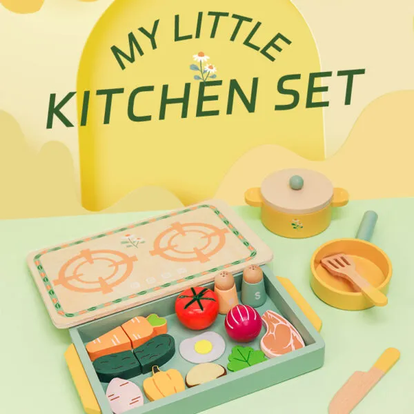 WT-185 Daisy Wooden Kitchen Set_ (9)