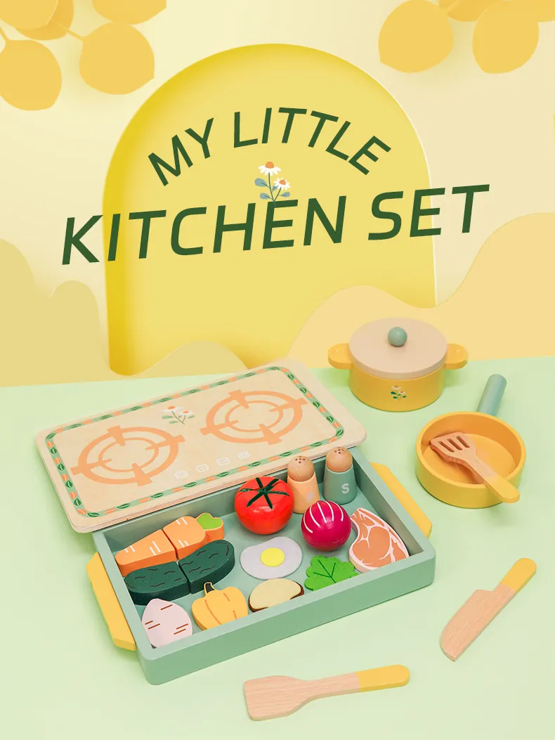 WT-185 Daisy Wooden Kitchen Set_ (9)