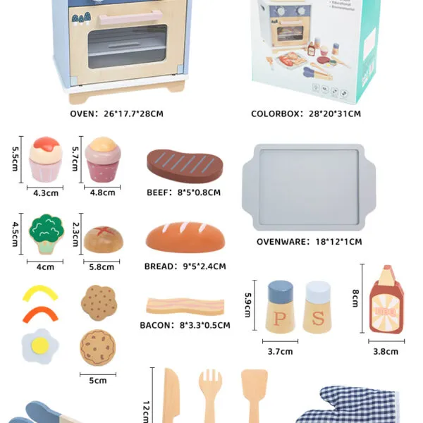 WT-188 Morandi Kids Oven Playset_ (2)