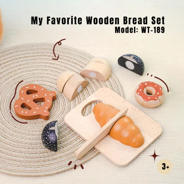 WT-189 My Favorite Wooden Bread Set