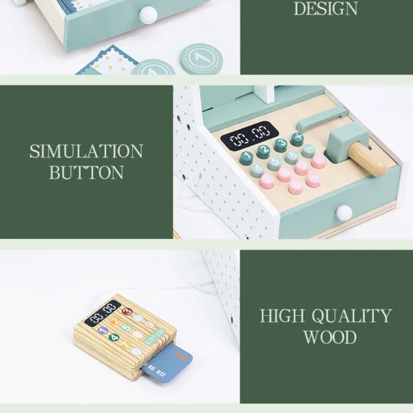 WT-193 Mini Wooden Cash Register Set_ (6)