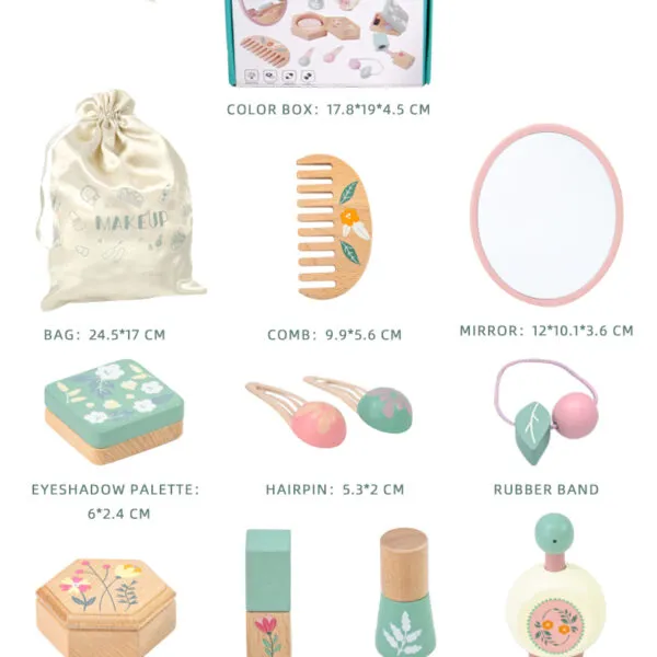 WT-195 Little Beauty Wooden Makeup Set_ (2)