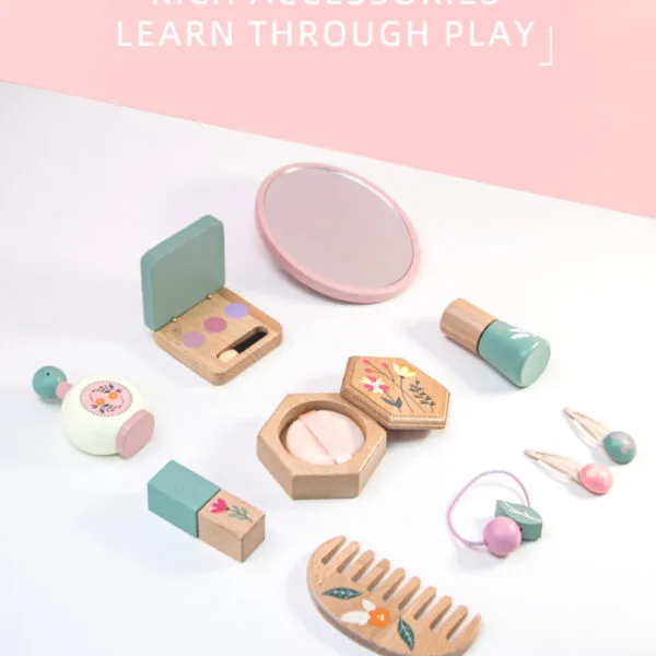 WT-195 Little Beauty Wooden Makeup Set_ (3)