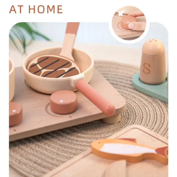 WT-196 Wooden Kids Cooking Playset_ (4)