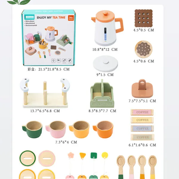 WT-198 Kids Wooden Tea Party Set_ (9)