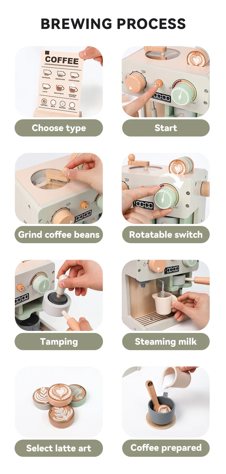 WT-202 Wooden Kids Coffee Maker Set_ (3)