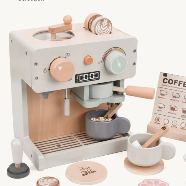 WT-202 Wooden Kids Coffee Maker Set_ (5)