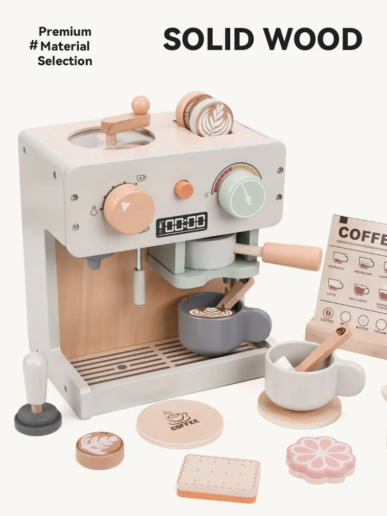 WT-202 Wooden Kids Coffee Maker Set_ (5)