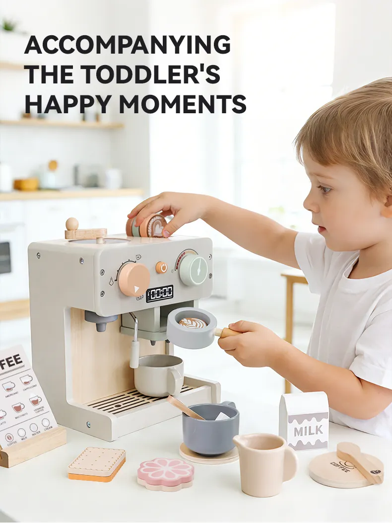 WT-202 Wooden Kids Coffee Maker Set_ (7)