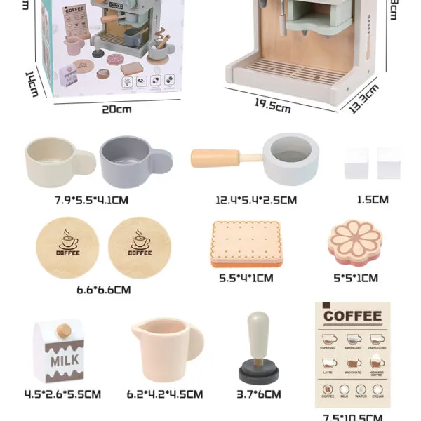 WT-202 Wooden Kids Coffee Maker Set_ (8)