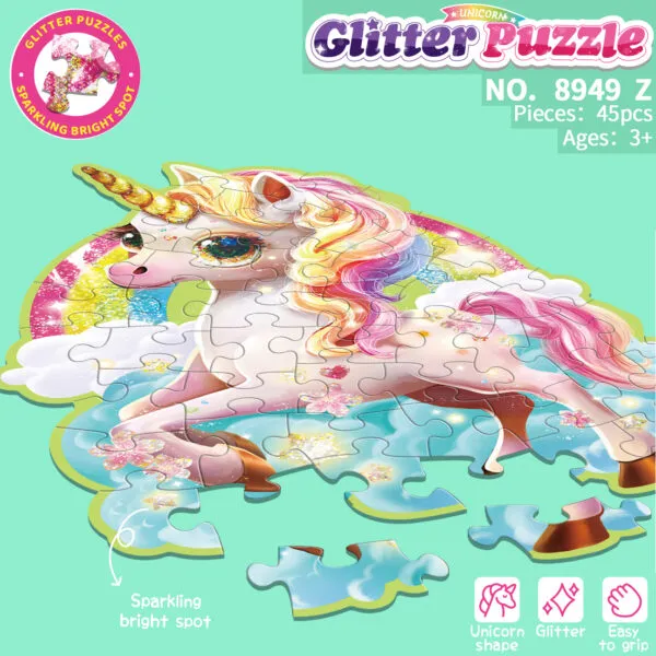 GP-8949Z Unicorn Glitter Puzzle