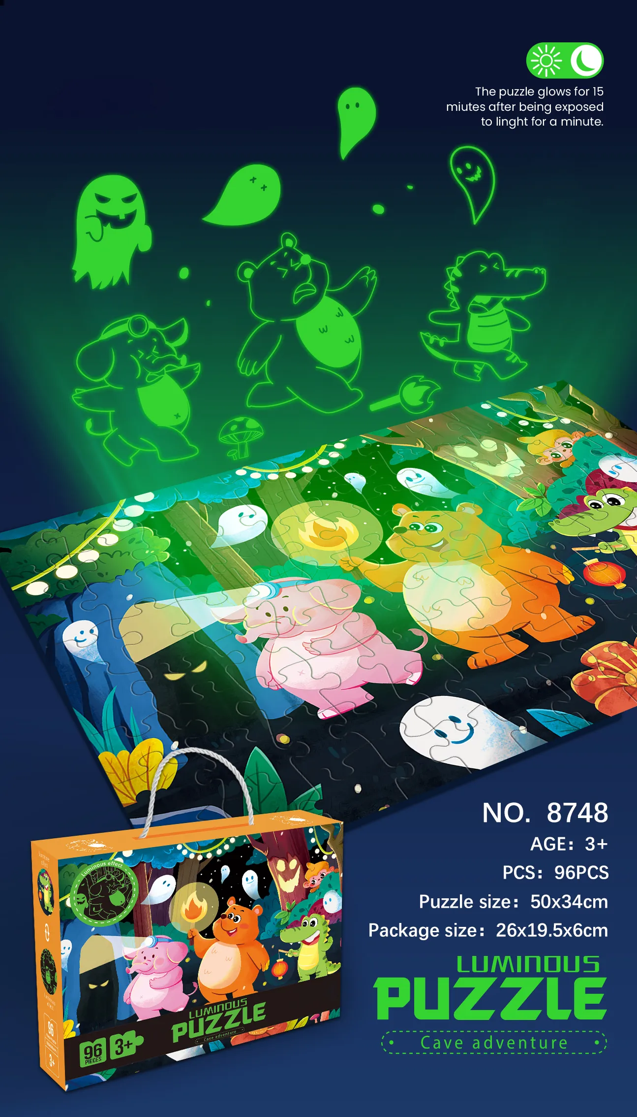 LP-8748 Luminous Puzzle Cave Adventure