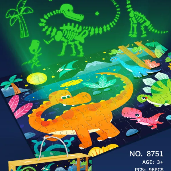 LP-8751 Luminous Puzzle Jurassic Starry Night