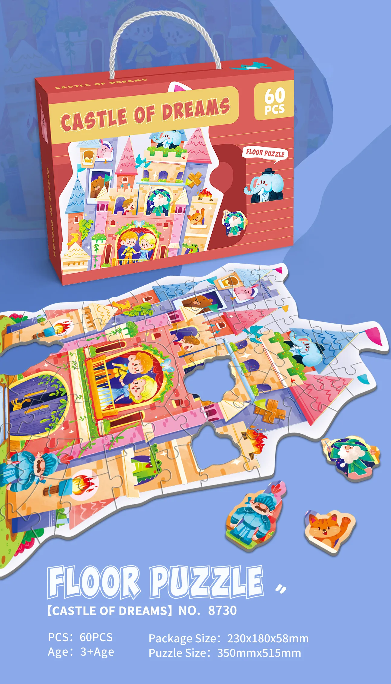 SP-8730 Castle of Dreams Shaped Puzzle