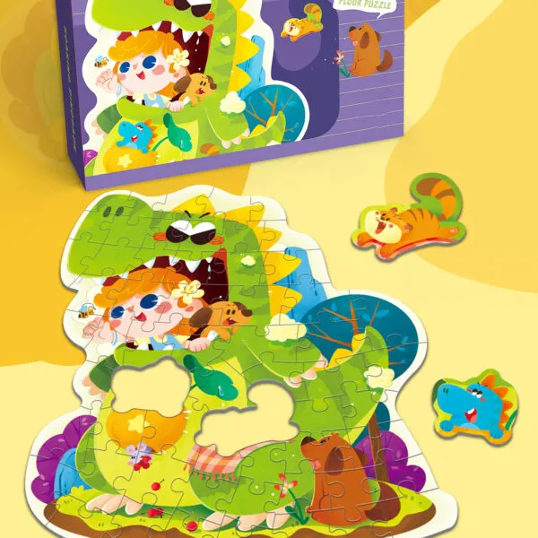 SP-8732 Roaring Dinosaur Shaped Puzzle