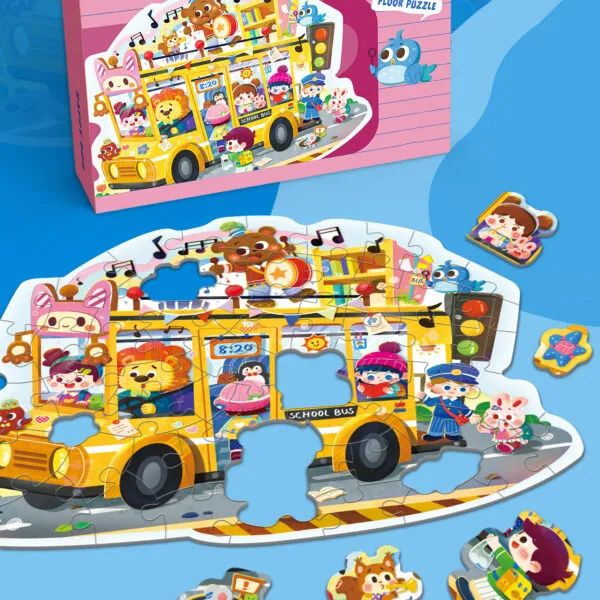 SP-8733 Happy Bus Shaped Puzzle