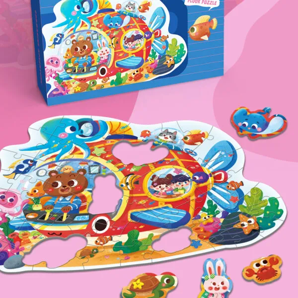 SP-8735 Submarine Adventure Shaped Puzzle