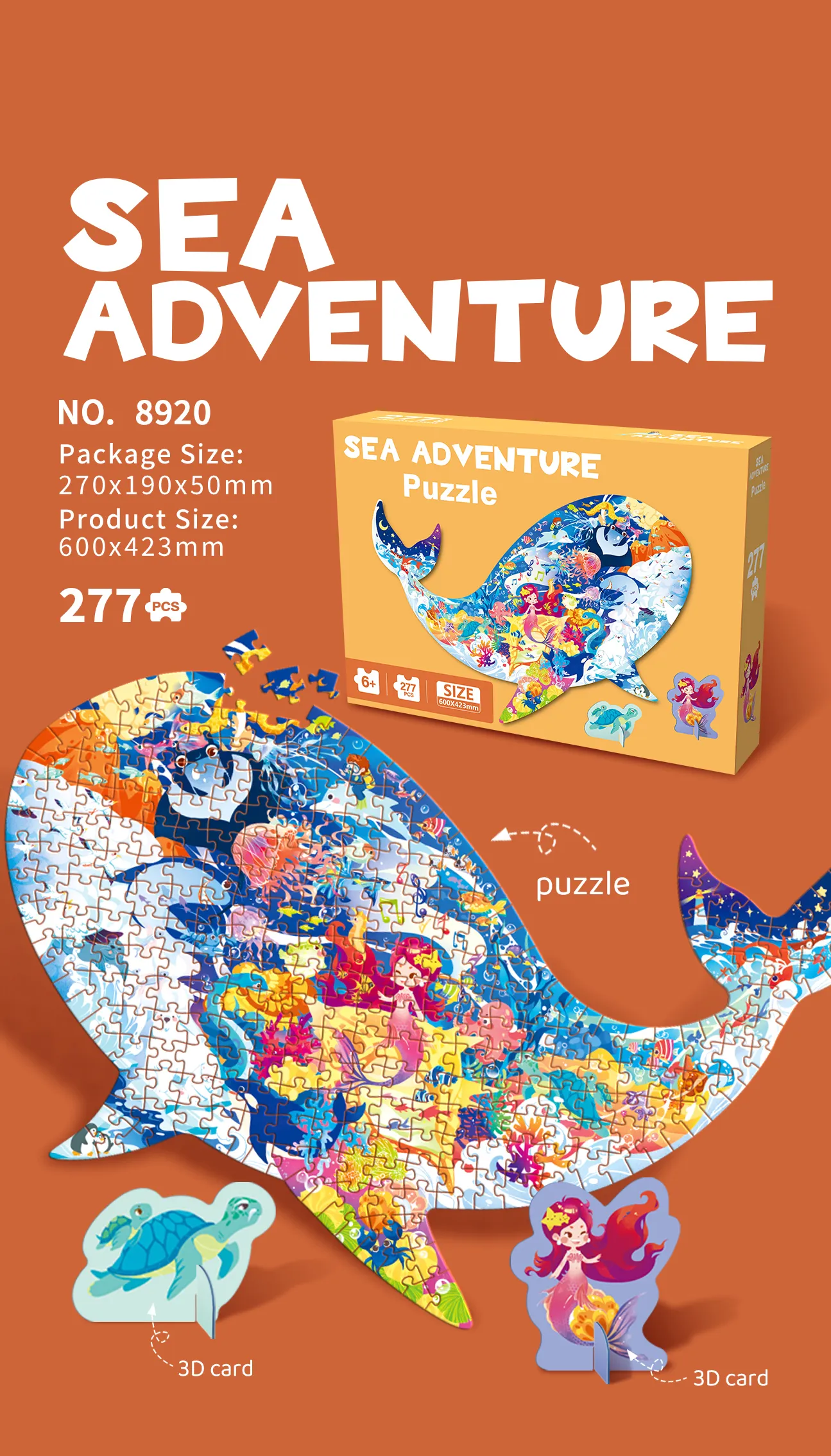 SP-8920 Sea Adventure Shaped Puzzle