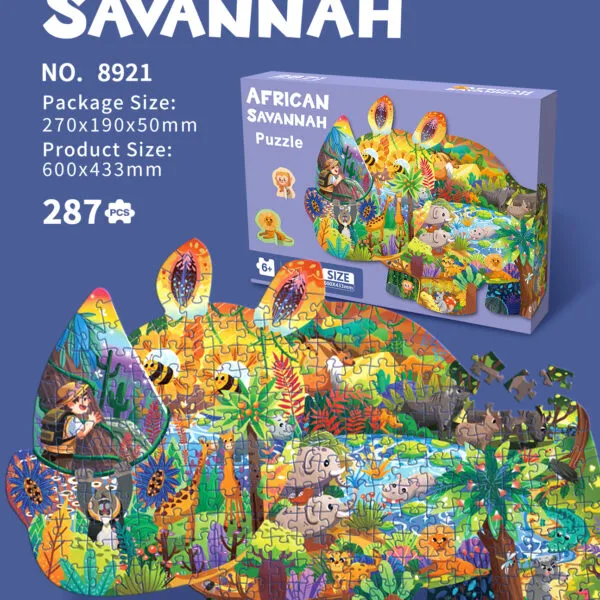 SP-8921 African Savannah Shaped Puzzle