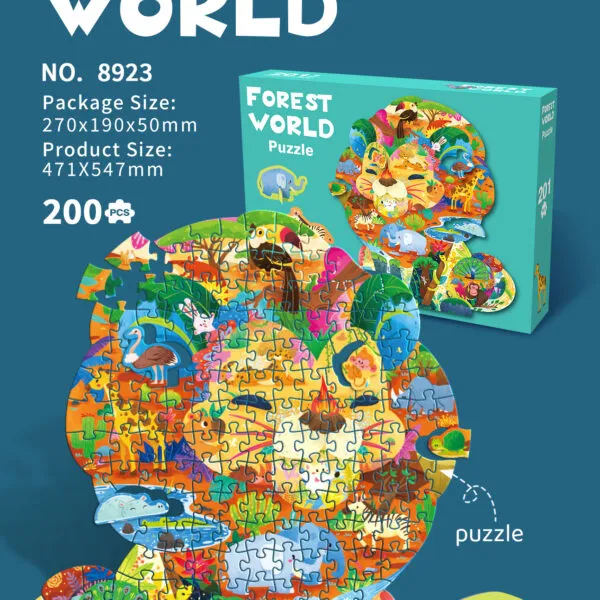 SP-8923 Forest World Shaped Puzzle