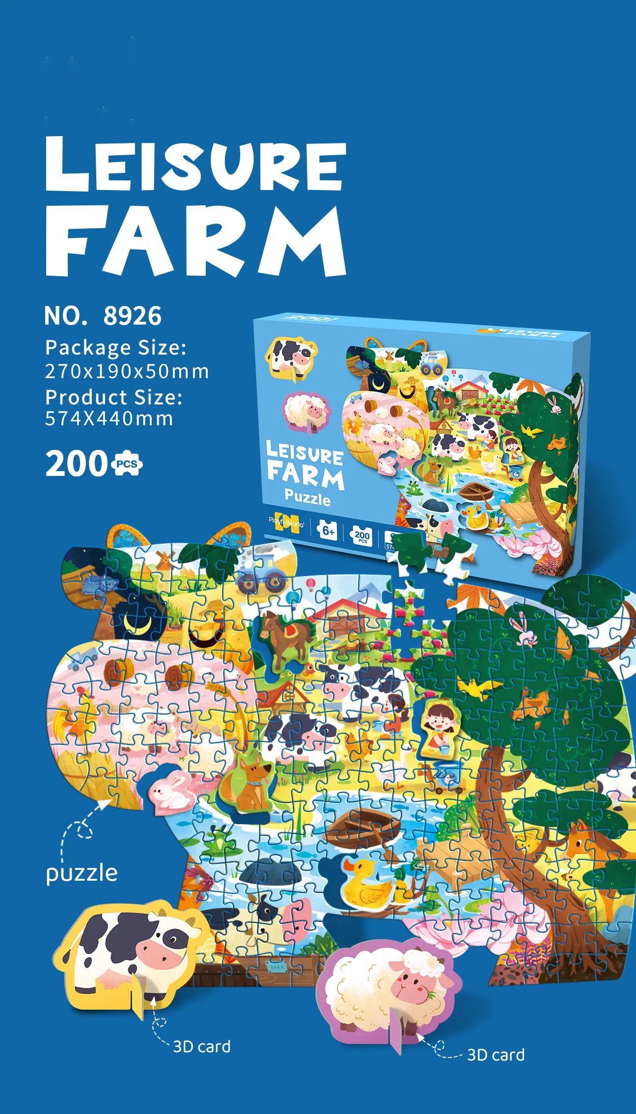SP-8926 Leisure Farm Shaped Puzzle