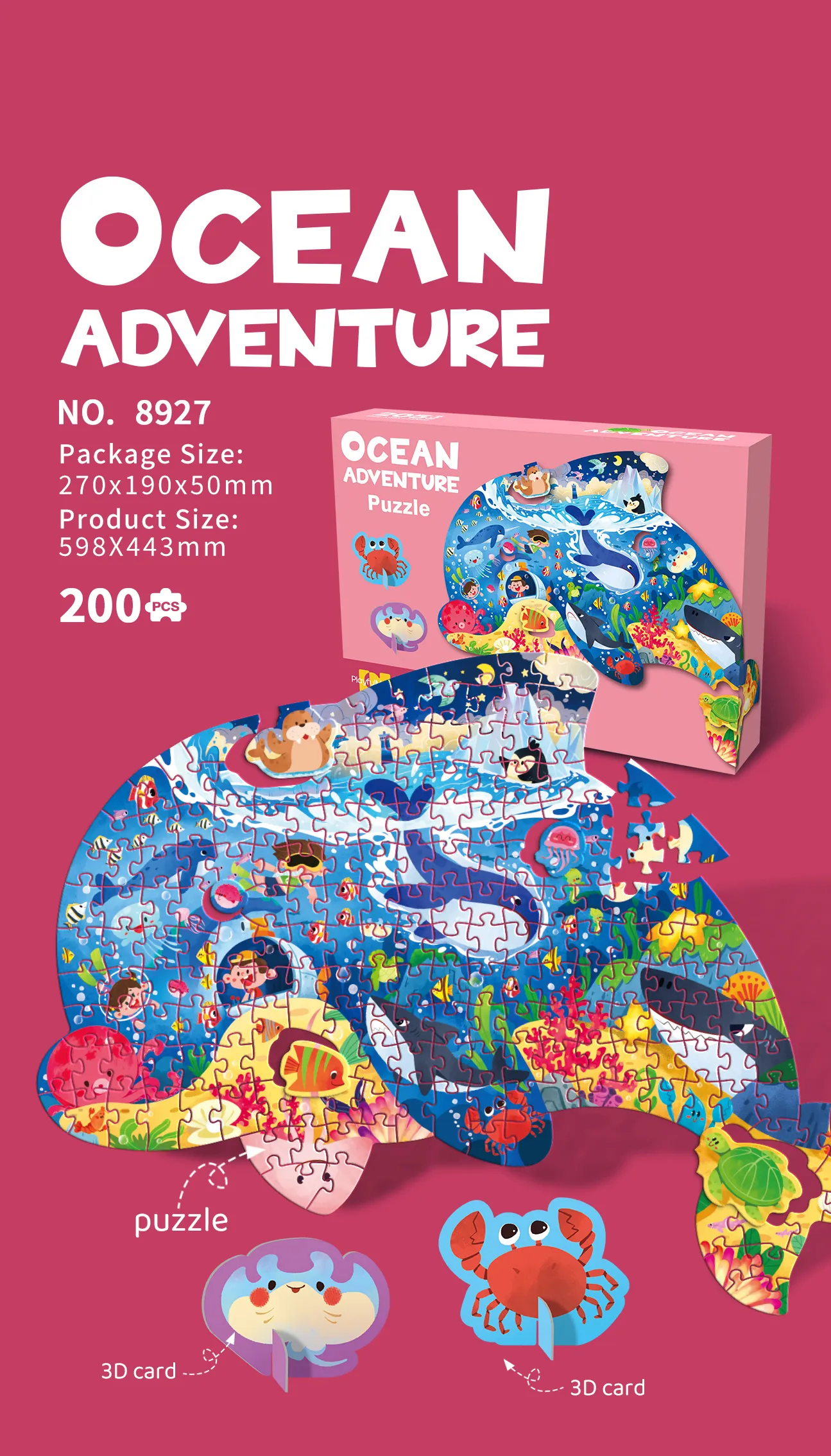 SP-8927 Ocean Adventure Shaped Puzzle