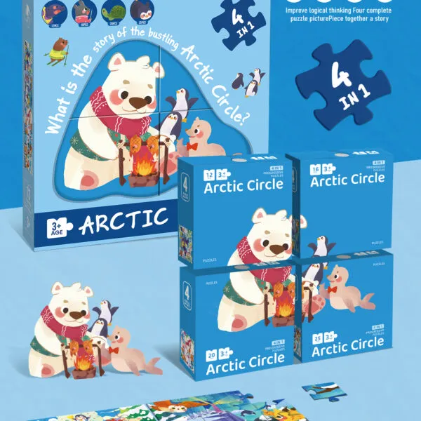8943 4-in-1 Educational Puzzle Set_Arctic
