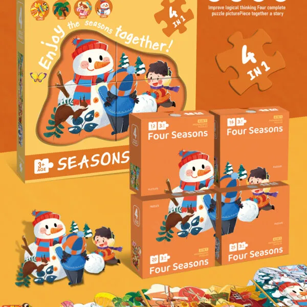 8946 4-in-1 Educational Puzzle Set_Seasons