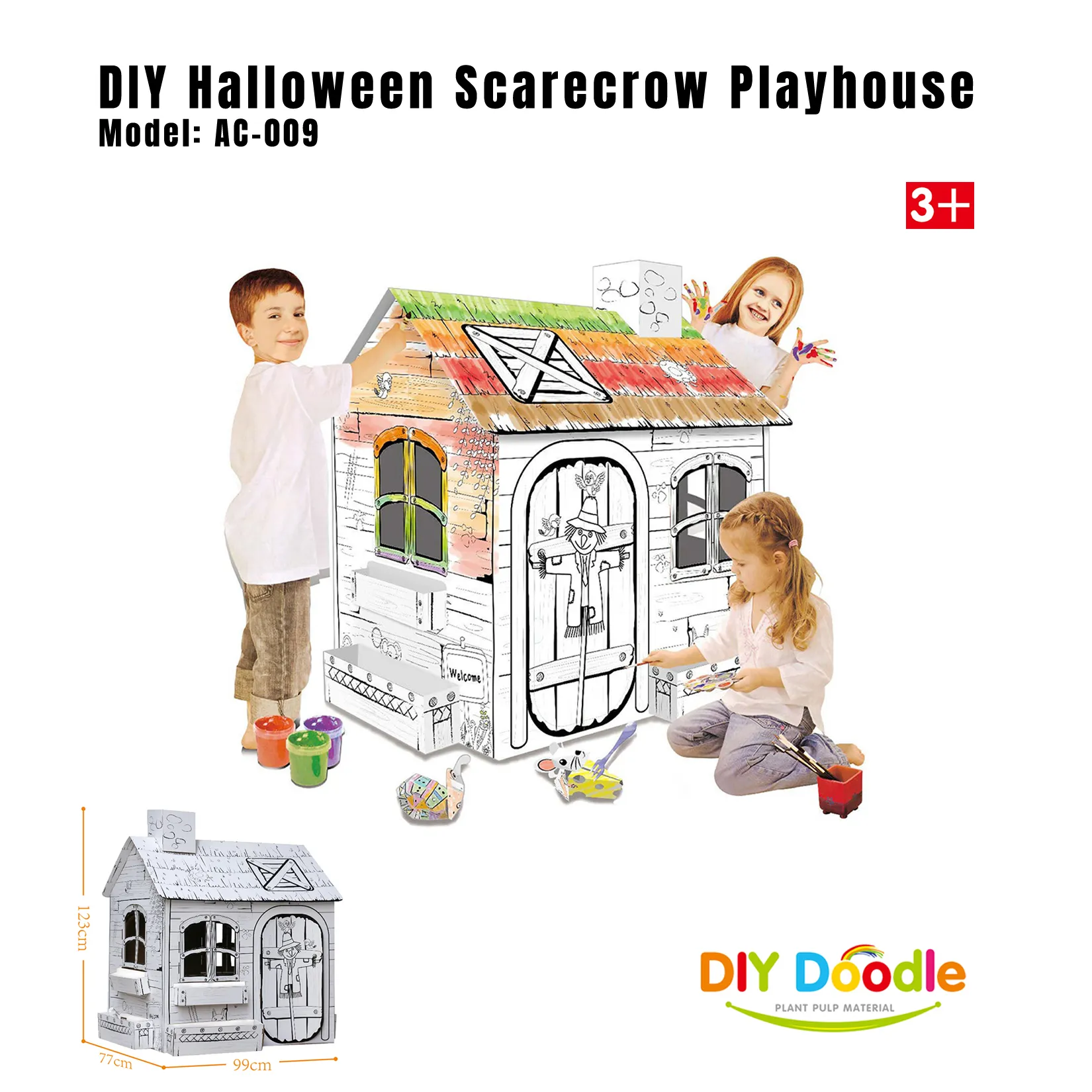 AC-009 DIY Halloween Scarecrow Playhouse
