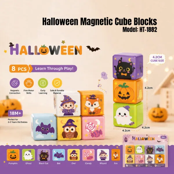 HT-1882 Halloween Magnetic Cube Blocks