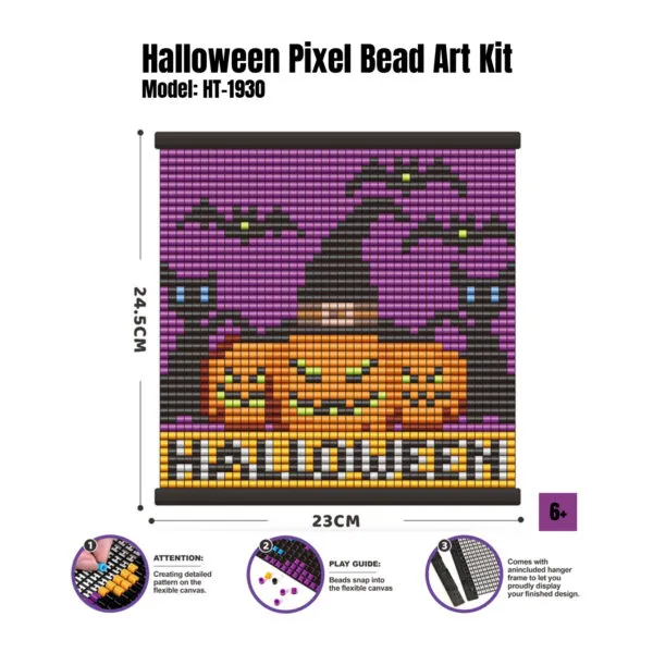 HT-1930 Halloween Pixel Bead Art Kit