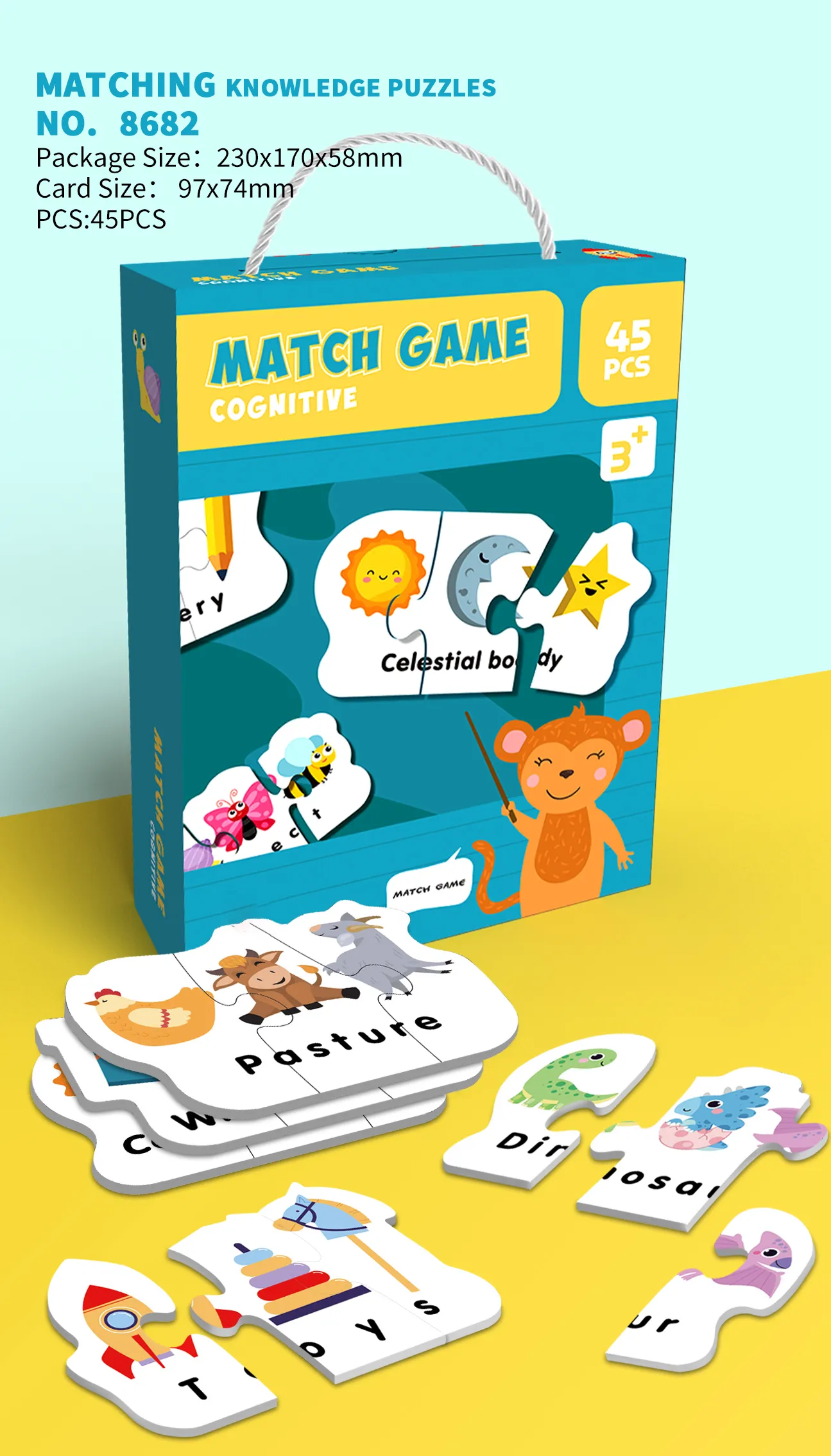 PP-8682 Kids Knowledge Matching Puzzle Game_Cognitive