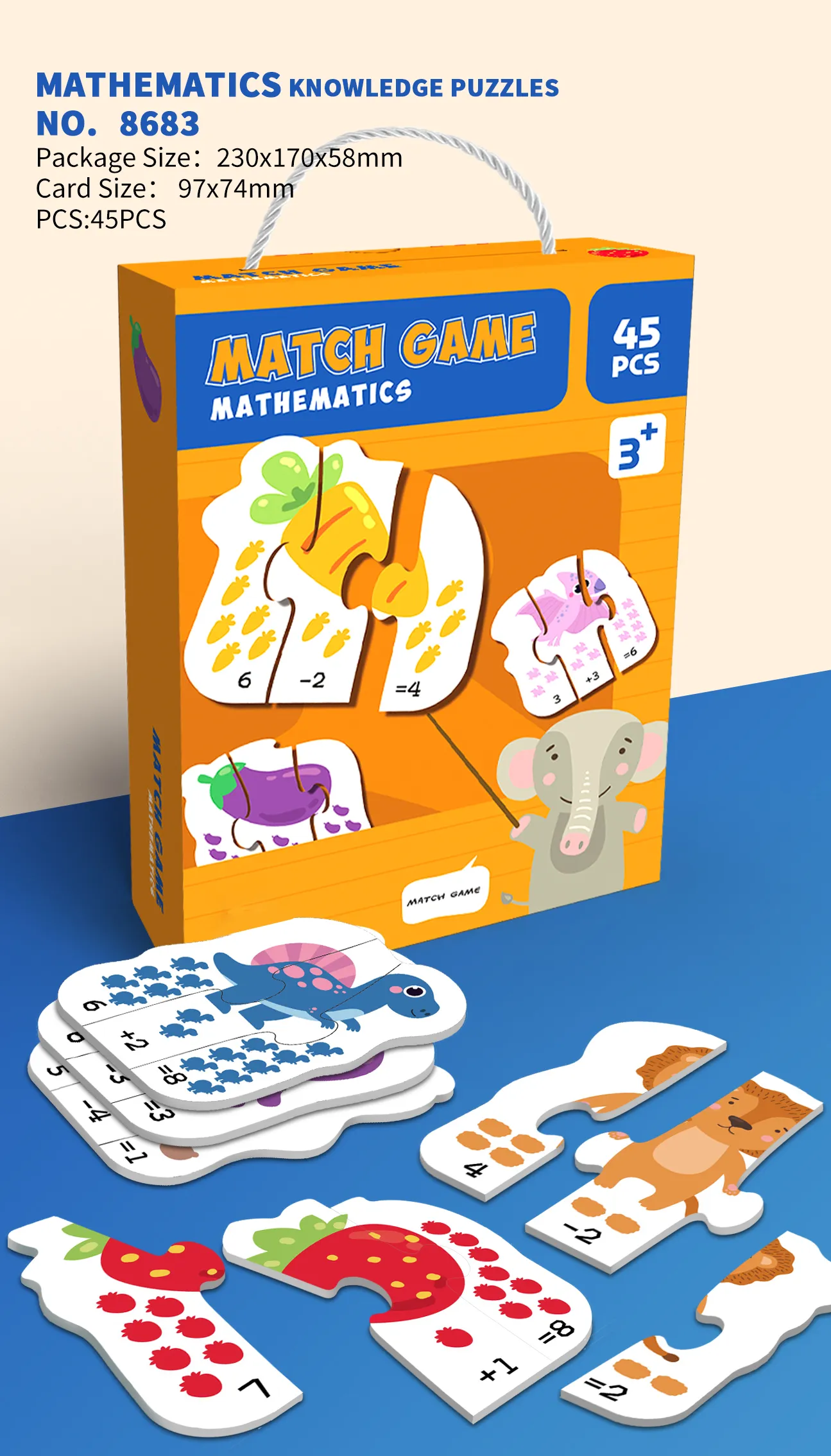 PP-8683 Kids Knowledge Matching Puzzle Game_Mathmatics