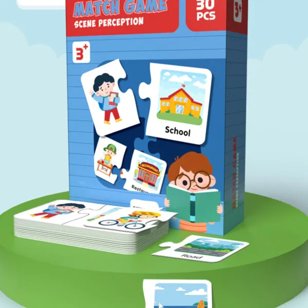 PP-8687 Kids Knowledge Matching Puzzle Game_Scene Perception