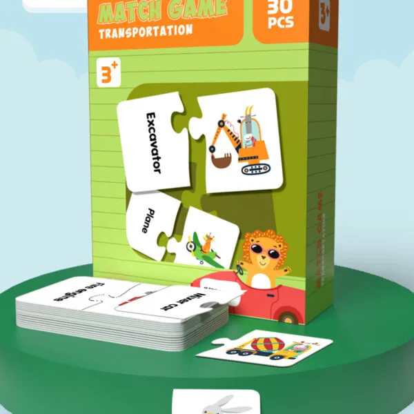 PP-8689 Kids Knowledge Matching Puzzle Game_Transportation