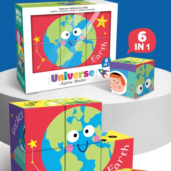 PP-8745 6-in-1 Educational Cube Puzzle_Universe