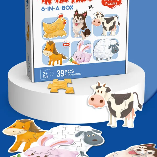 PP-8766 6-in-1 Matching Puzzle Set_In the farm 2