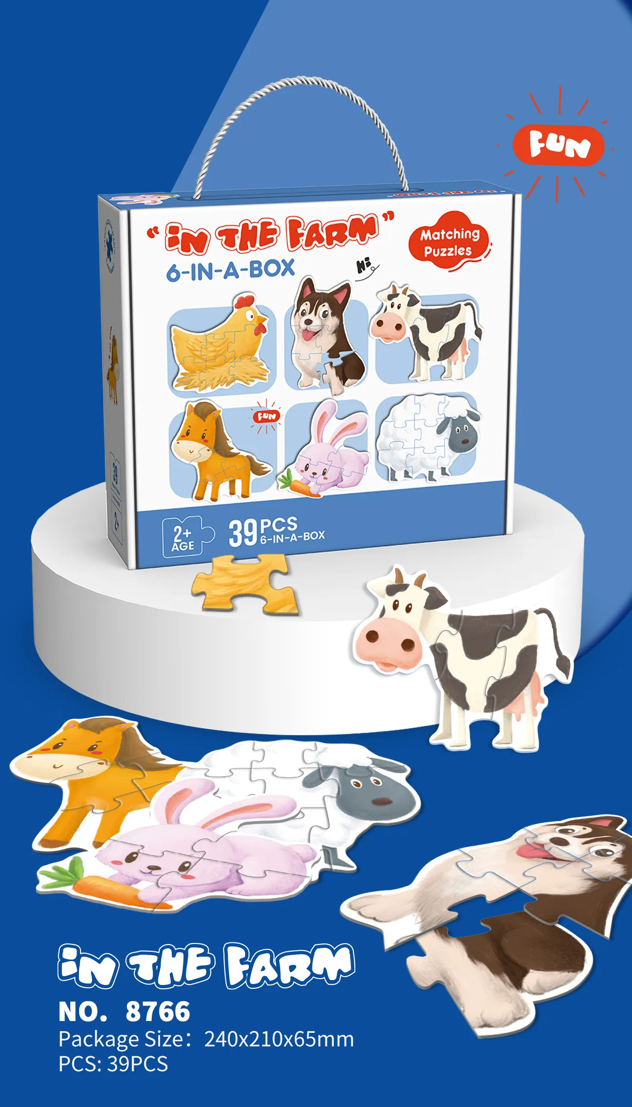 PP-8766 6-in-1 Matching Puzzle Set_In the farm 2