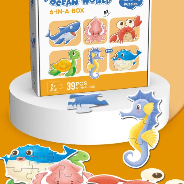 PP-8768 6-in-1 Matching Puzzle Set_Ocean World
