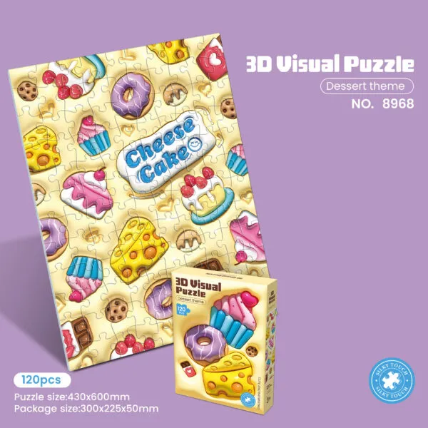 PP-8968 3D Visual Learning Puzzle_Dessert
