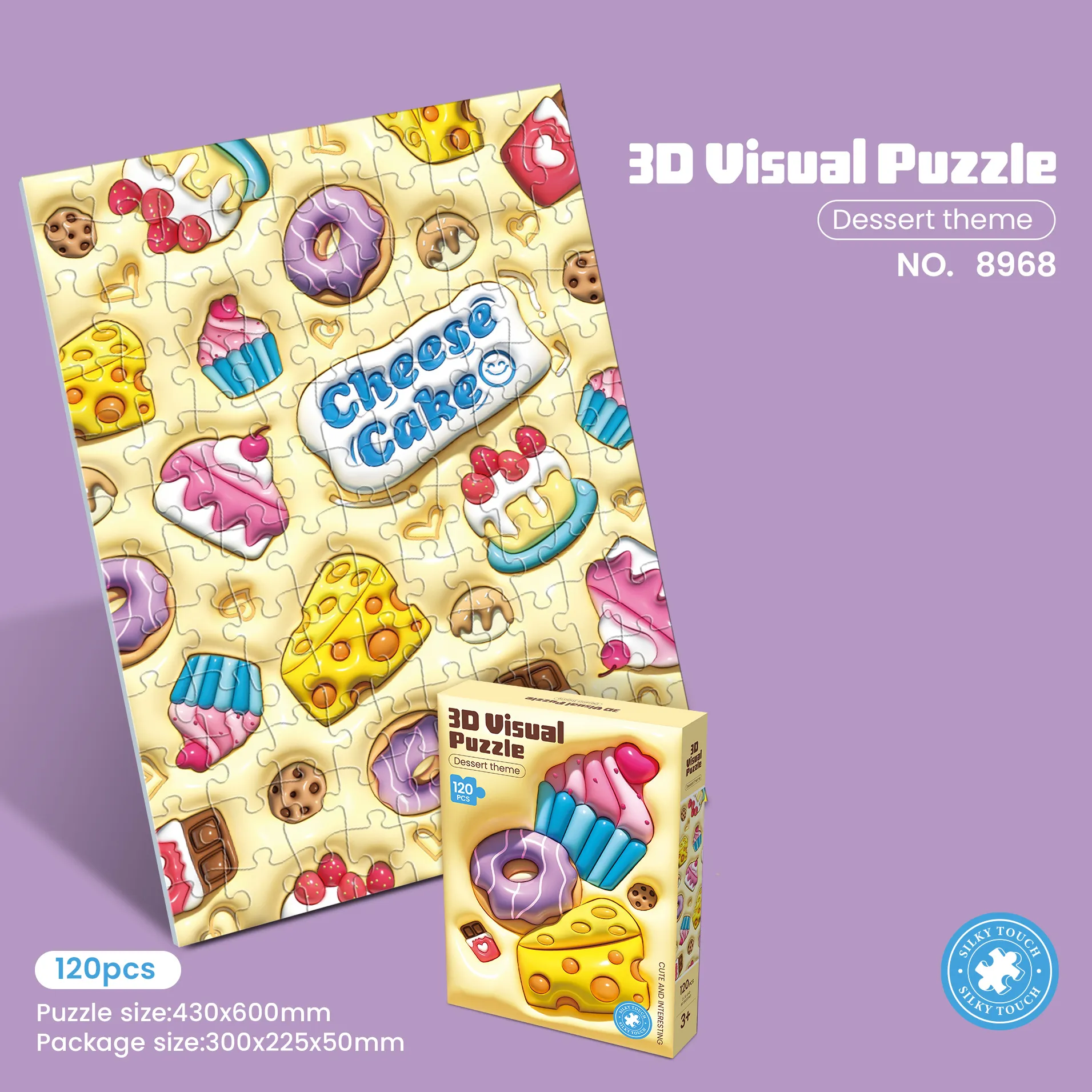 PP-8968 3D Visual Learning Puzzle_Dessert