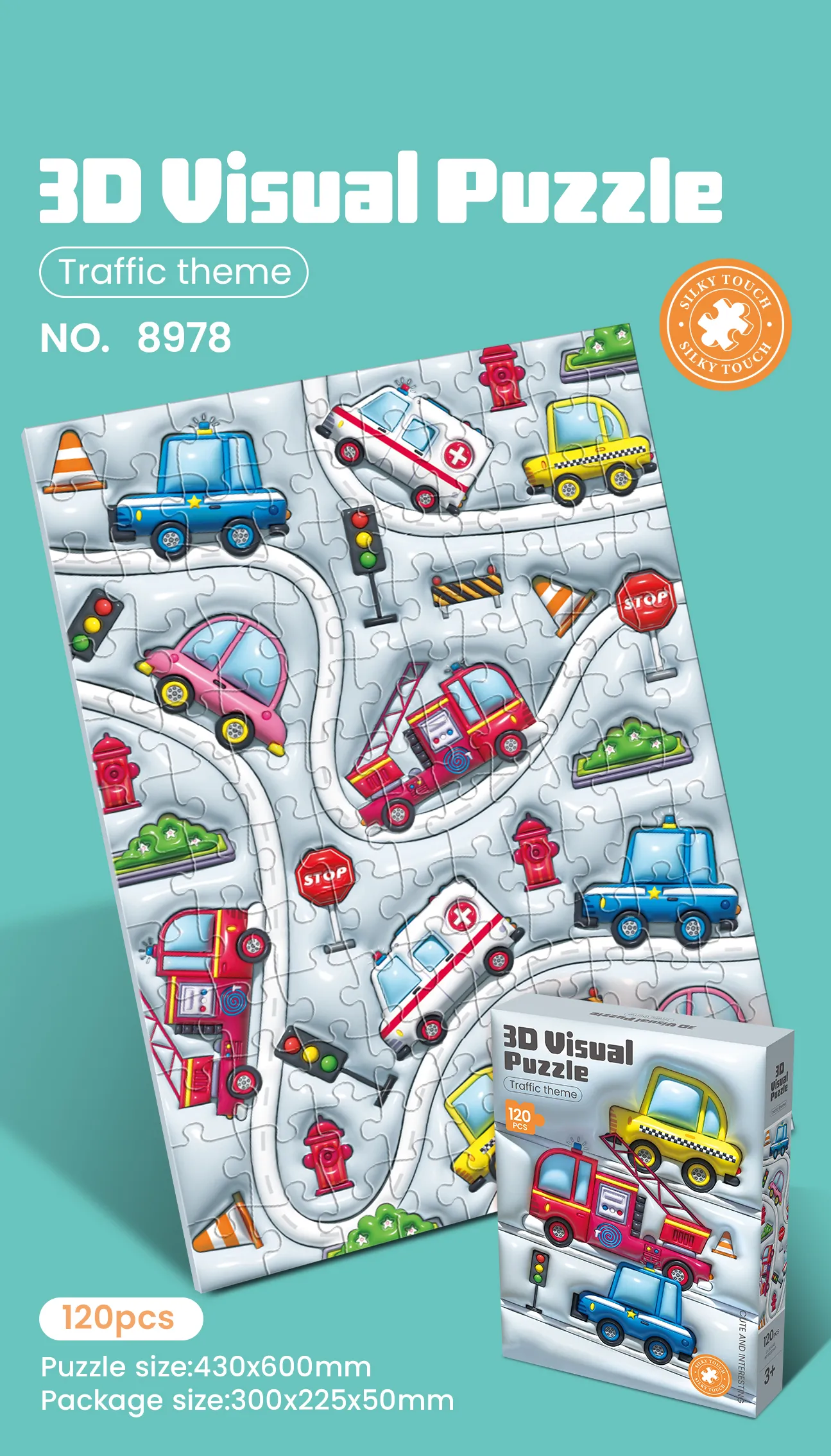 PP-8978 3D Visual Learning Puzzle_Traffic