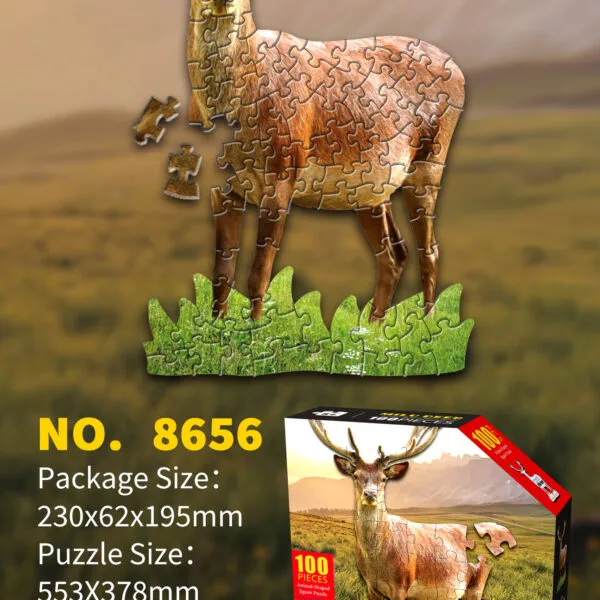 SP-8656 Animal Shaped Jigsaw Puzzle Collection_Elk