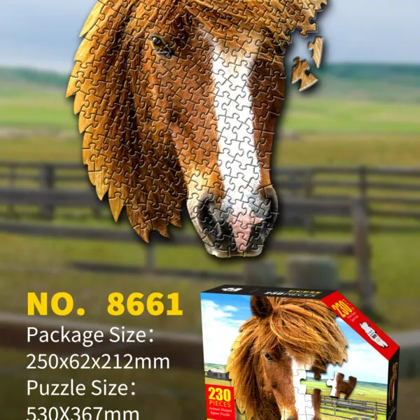 SP-8661 Animal Shaped Jigsaw Puzzle Collection_Horse