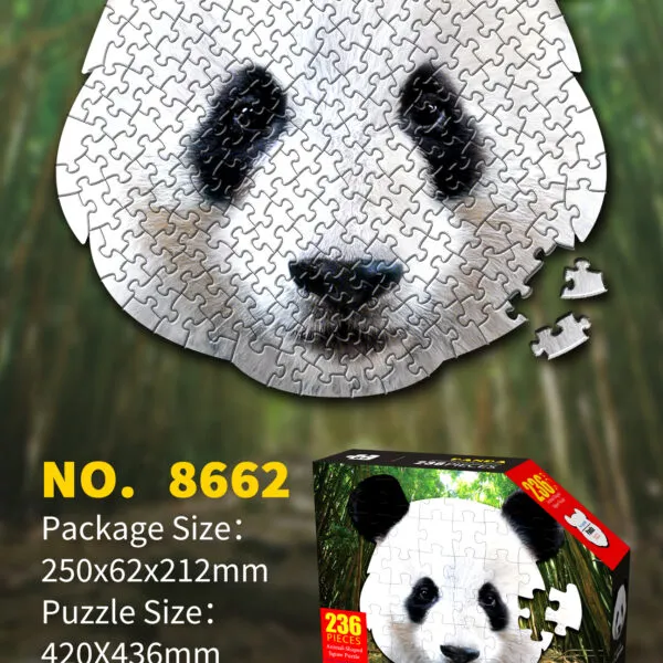 SP-8662 Animal Shaped Jigsaw Puzzle Collection_Panda