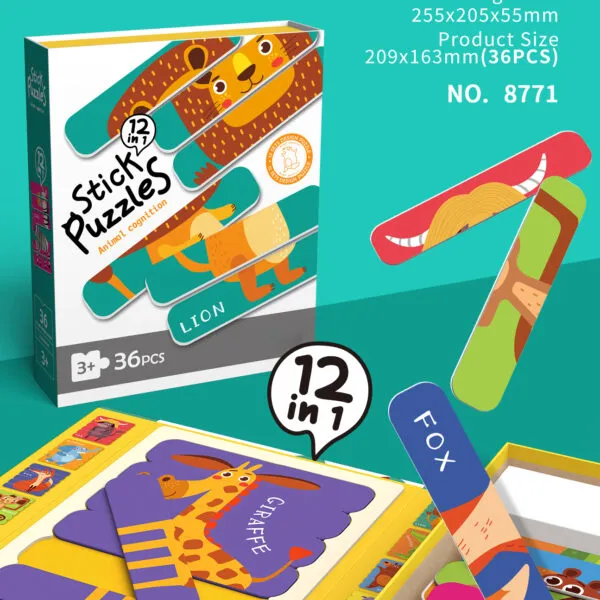 SP-8771 Magnetic Stick Puzzle Set_Animal Cognition 2