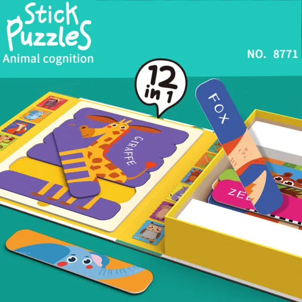 SP-8771 Magnetic Stick Puzzle Set_Animal Cognition