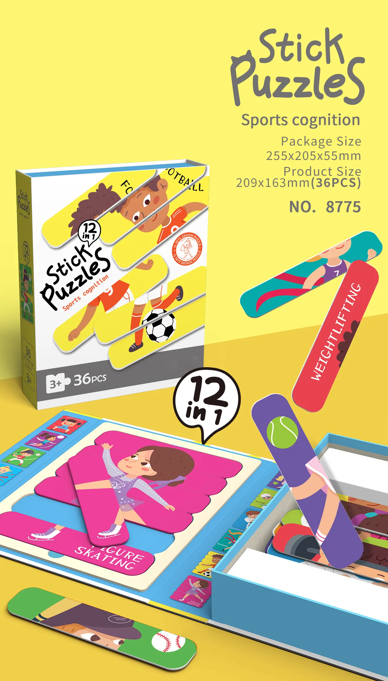 SP-8775 Magnetic Stick Puzzle Set_Sports Cognition