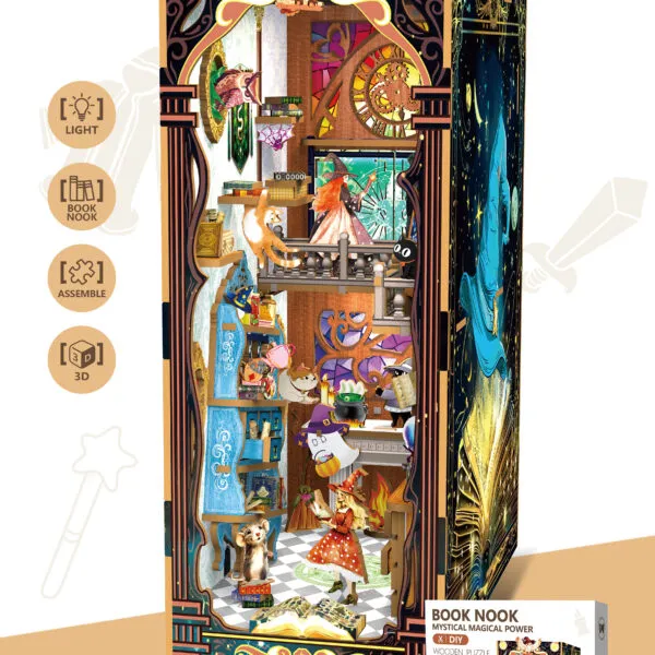 WP-8051 DIY Wooden Book Nook Kit_Magical