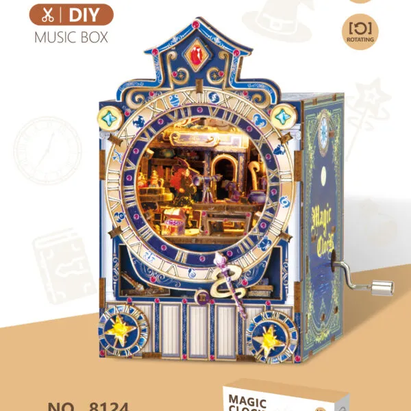 WP-8124 DIY Musical Puzzle Box Series_Magic Clock